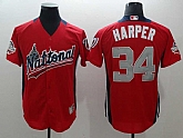 National League 34 Bryce Harper Red 2018 MLB All Star Game Home Run Derby Jersey,baseball caps,new era cap wholesale,wholesale hats
